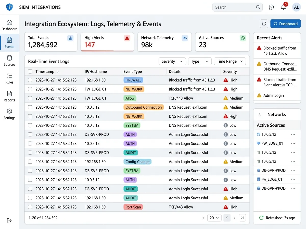 SIEM Integration Ecosystem