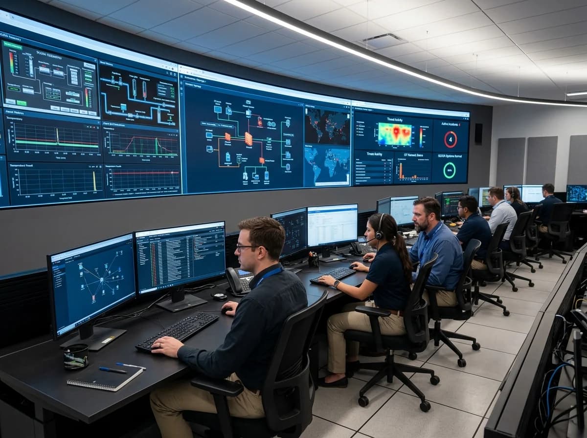 Industrial Security Control Room